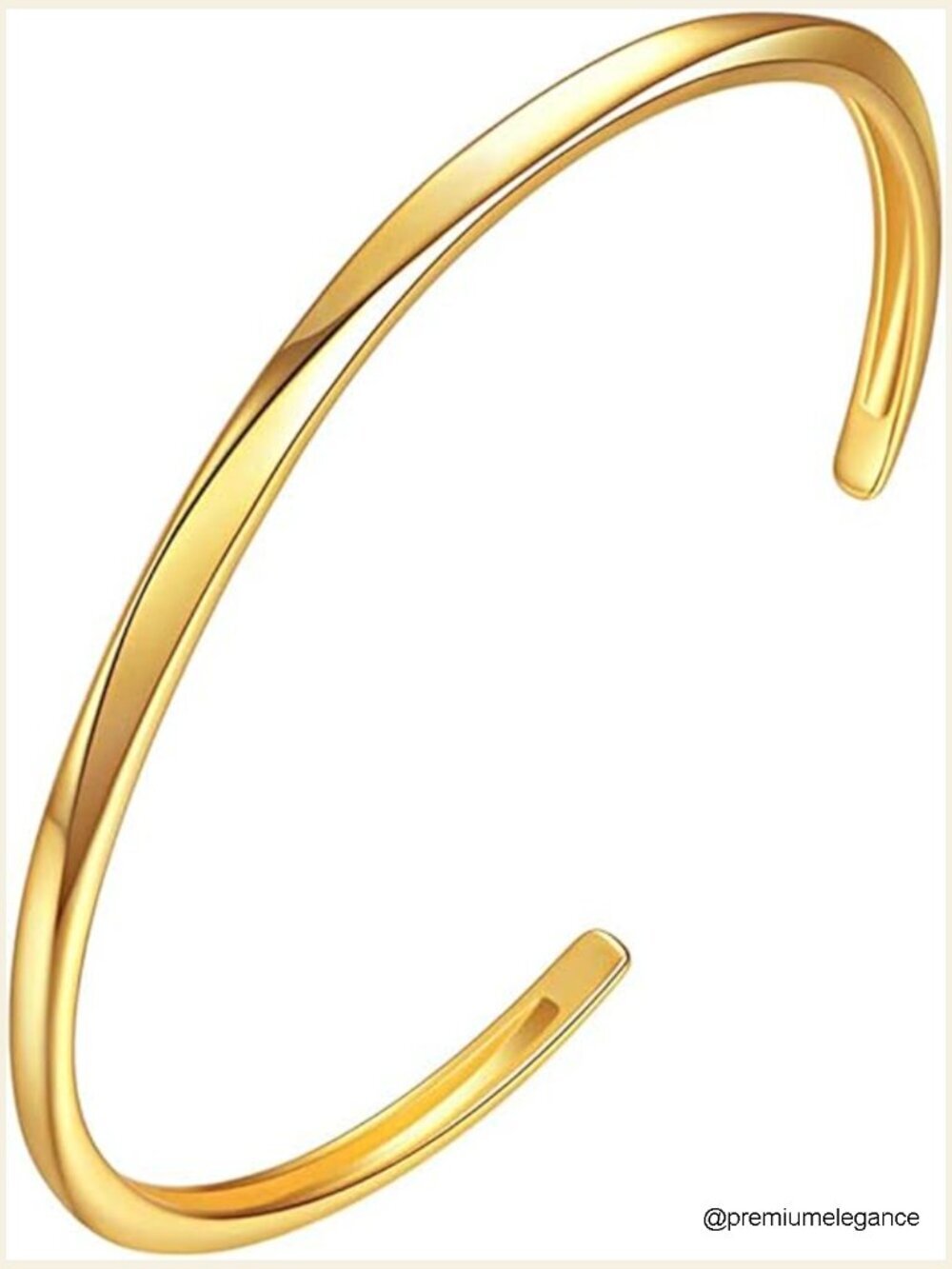 Dainty Open Cuff Bangle Bracelet, 14K Gold Plated, Gift for Women